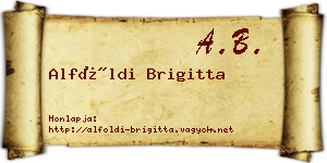Alföldi Brigitta névjegykártya
