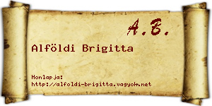 Alföldi Brigitta névjegykártya